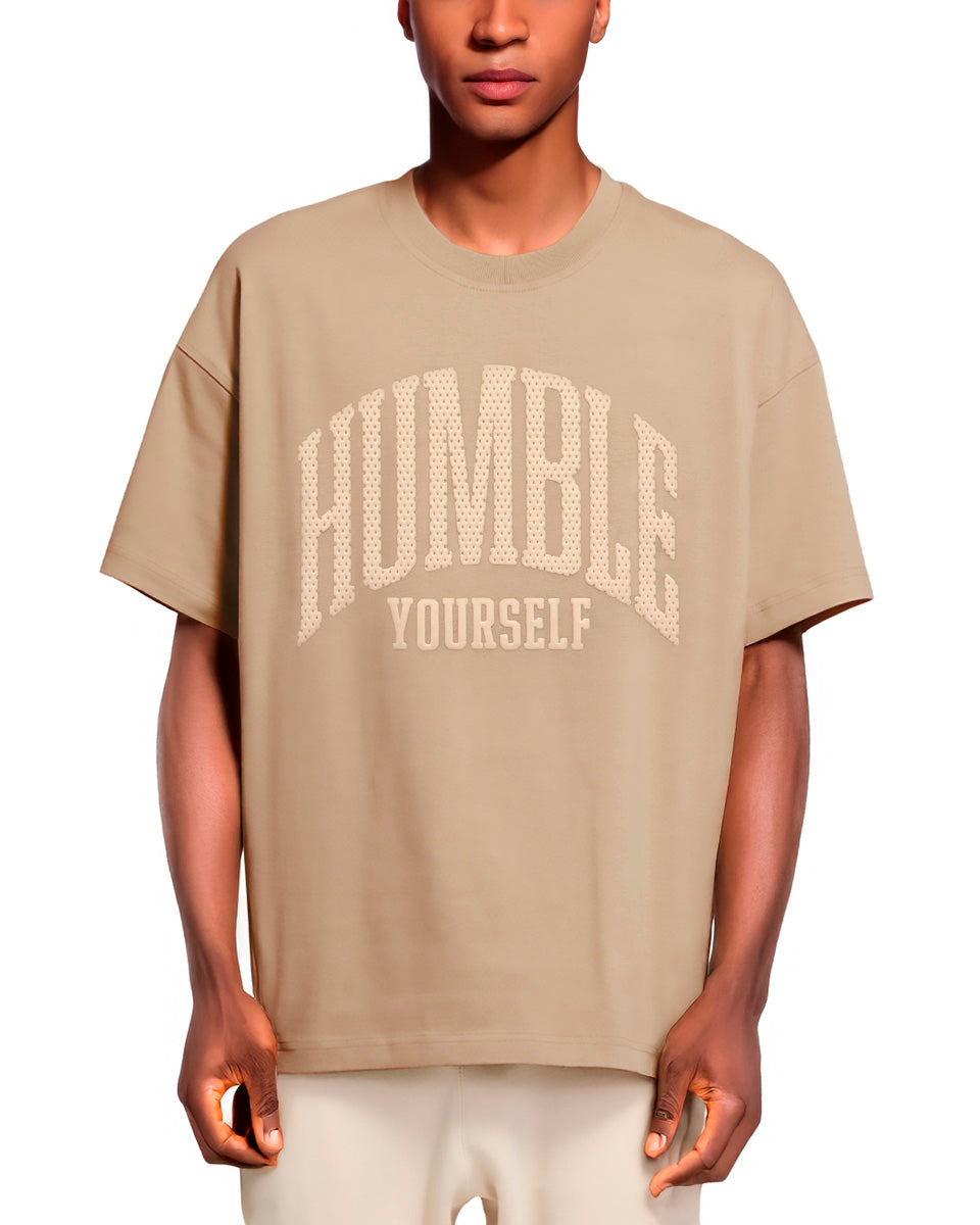 .Humble Yourself Mesh Puff Tee