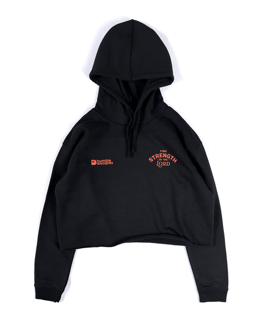 .Give Me Strength Crop Hoodie