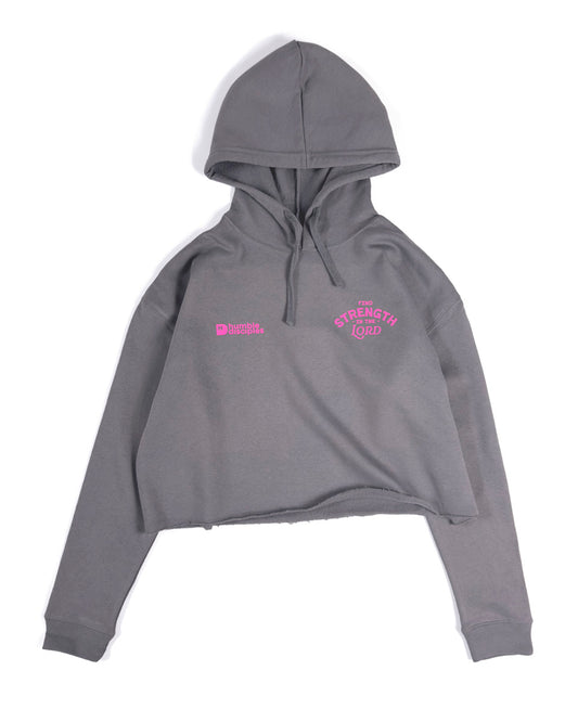 .Give Me Strength Crop Hoodie